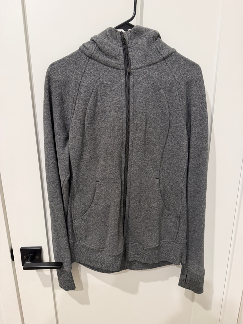 lululemon athletica Gray Full‑Zip Hooded Jacket